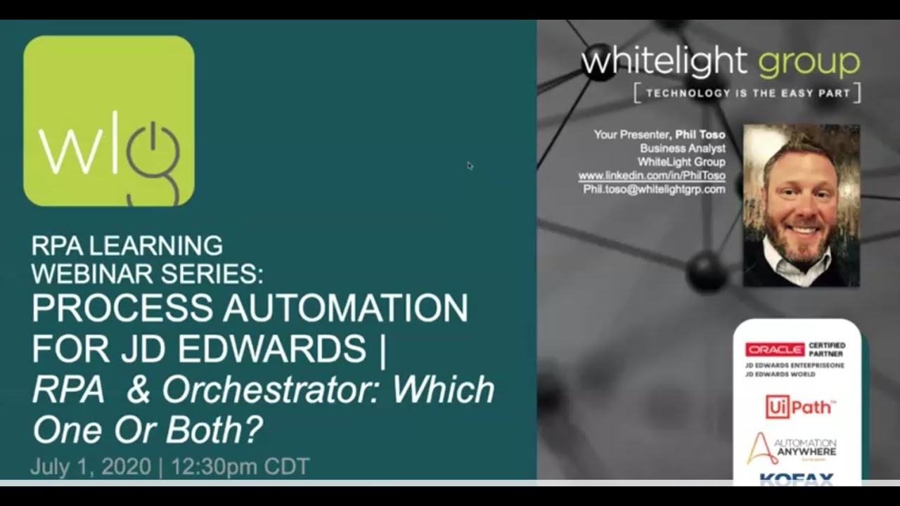 RPA and Orchestrator Webinar