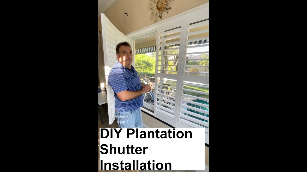 DIY Plantation Shutter Installation