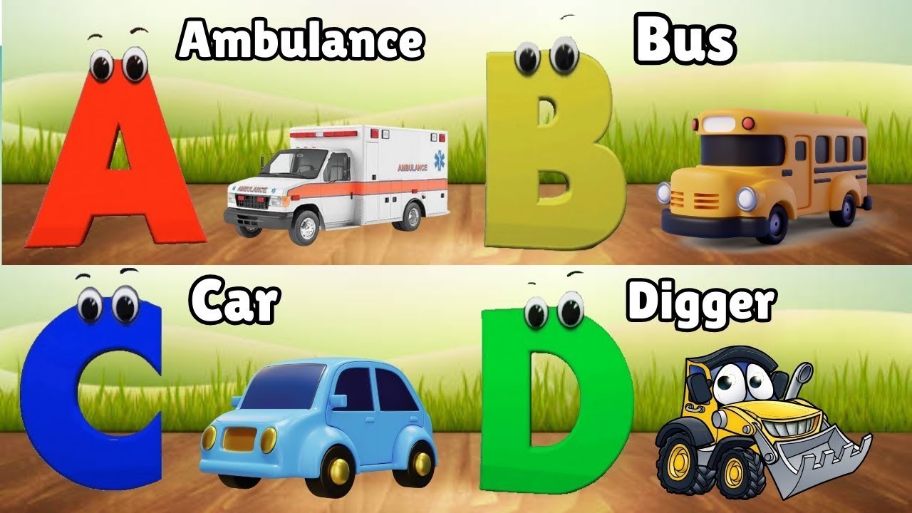 ABC Phonics Vehicles Song 🚗 | A to Z Alphabet Song for Kids