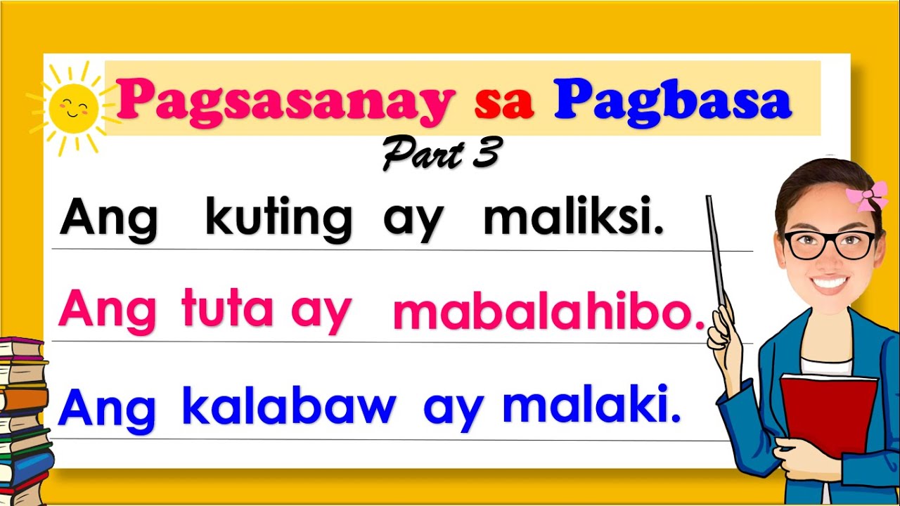 Pagsasanay sa Pagbasa ng mga Pangungusap Part 3 ll Teacher Ana Online Pagbasa/Learning