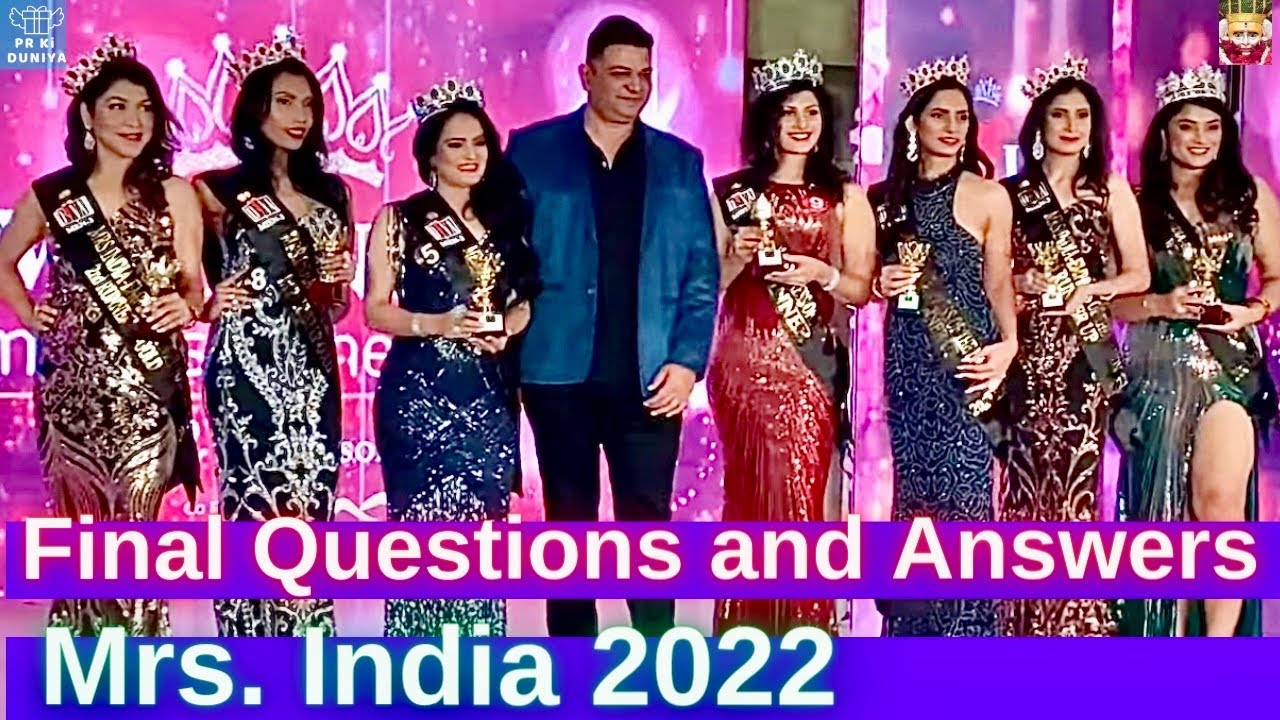 Mrs. India 2022 | Final Questions and Answers (Complete Playlist in description box)