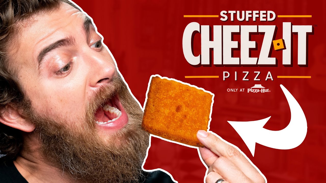 Cheez-It Pizza Hut Stuffed Pizza Taste Test