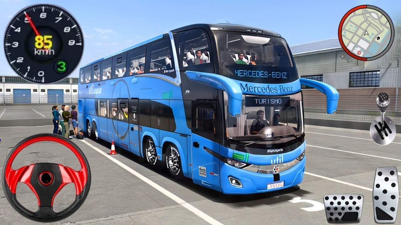 Public Transport Bus Driving 2026 - Indian Offroad Bus Simulator 3D - Bus Game Andriod Gameplay