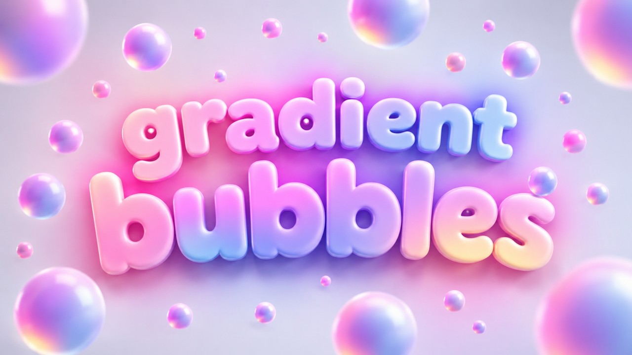 Bubble Gradient Motion Wallpaper | Animated Live Wallpaper Loop (4K)