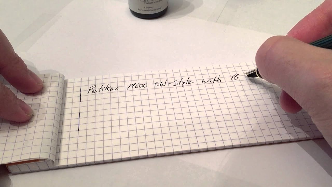 Old & New Style Pelikan M600 Writing Samples