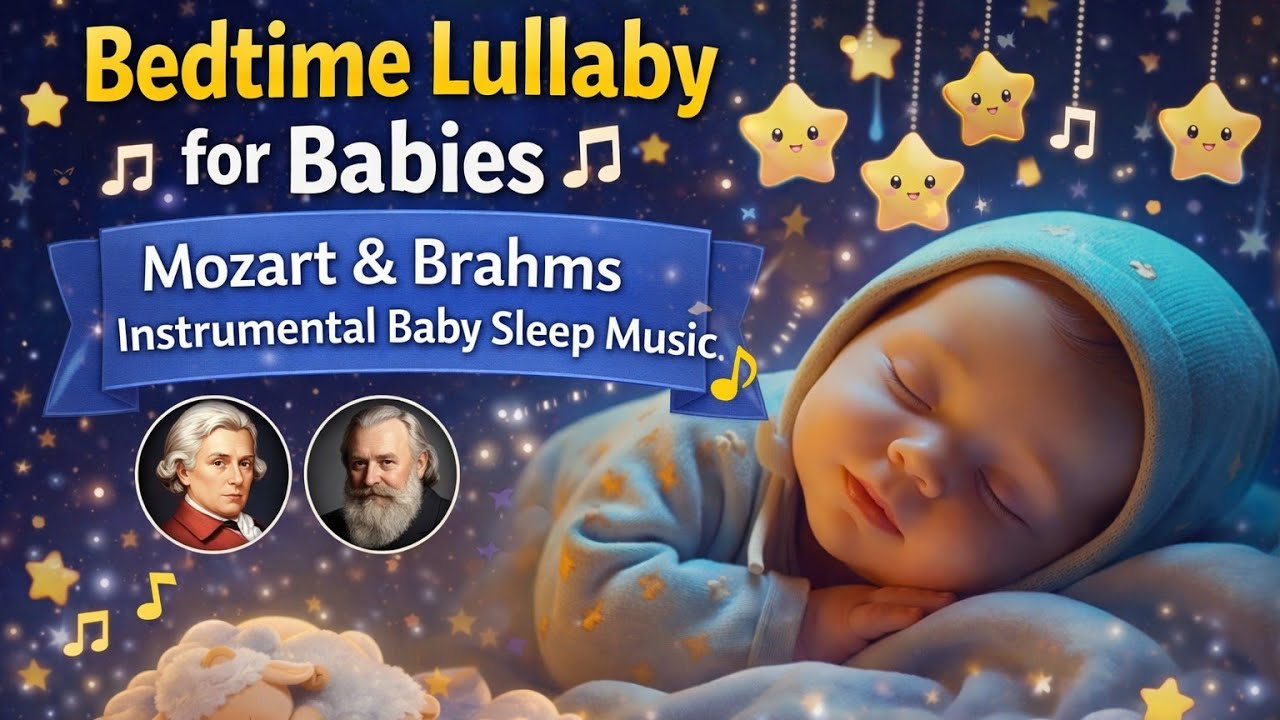 Колыбельная для малышей ♫ Инструментальная музыка для сна младенцев Моцарта и Брамса