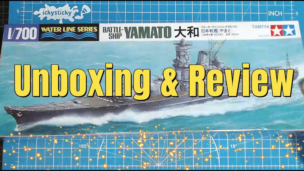 1/700 Tamiya Yamato Unboxing and Review of the waterline model.