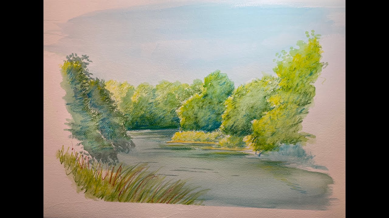 Another watercolour pencils vignette by Charlie.
