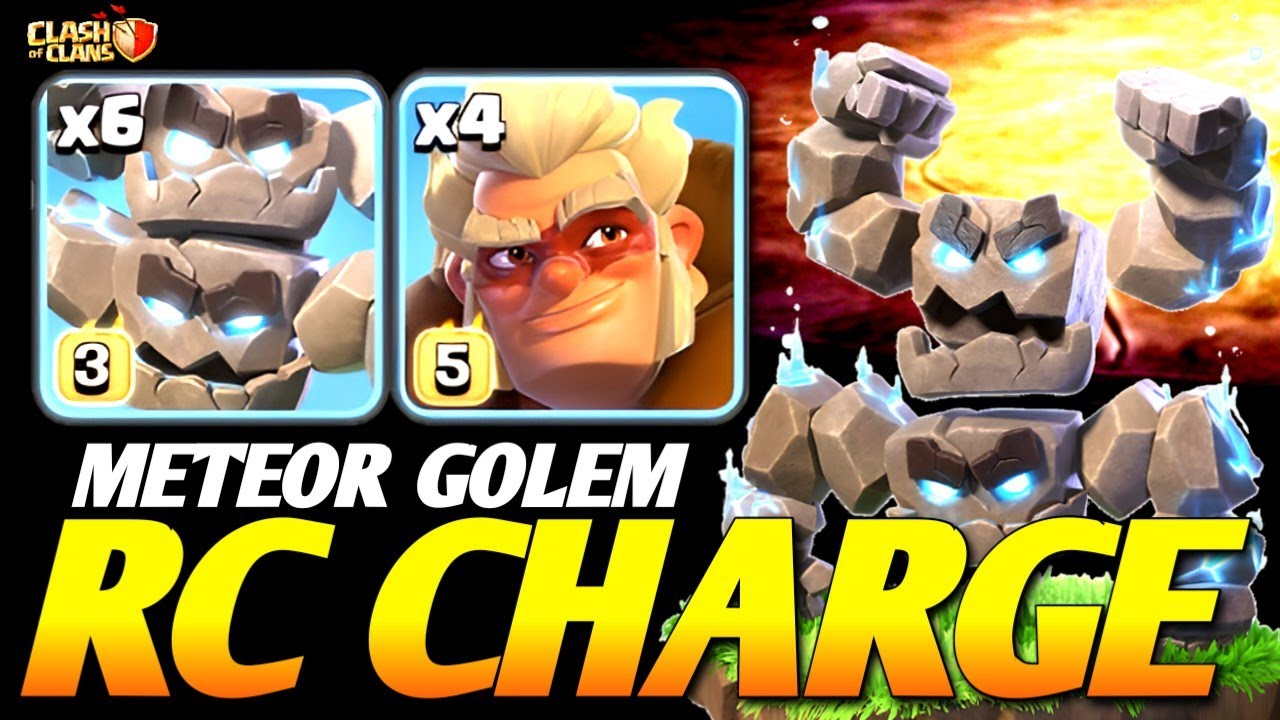 TH18 RC Ghost Walk! 👻 How to 3-Star with Meteor Golems! (Clash of Clans) 