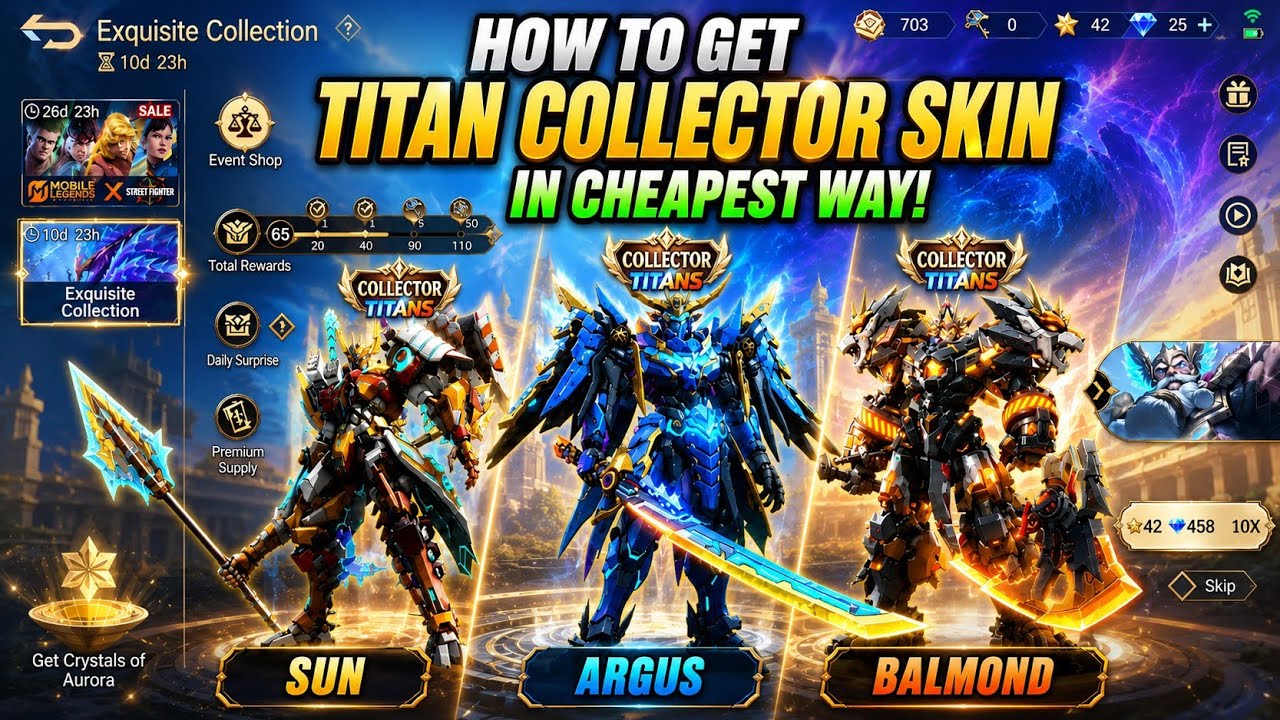 Самый выгодный способ получить облик Titan Collector! Гайд по MLBB