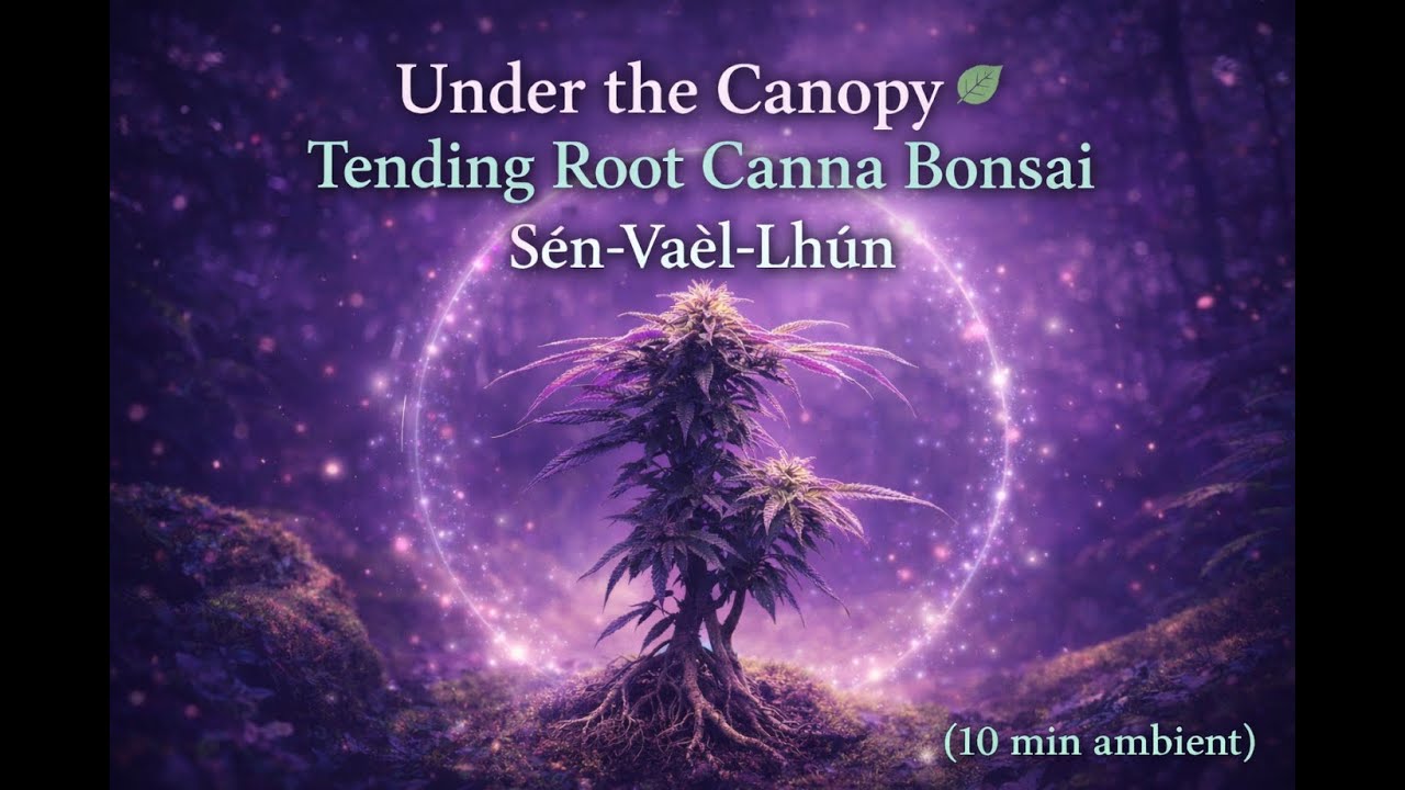 Under the Canopy 🌿 | Tending Root Canna Bonsai — Sën’Vaël-Lhûn (34 min no ambient noise)