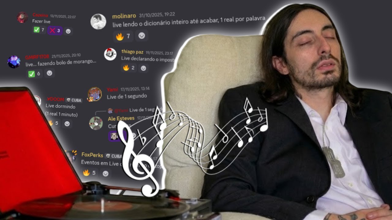 Fizeram músicas das ideias pras lives