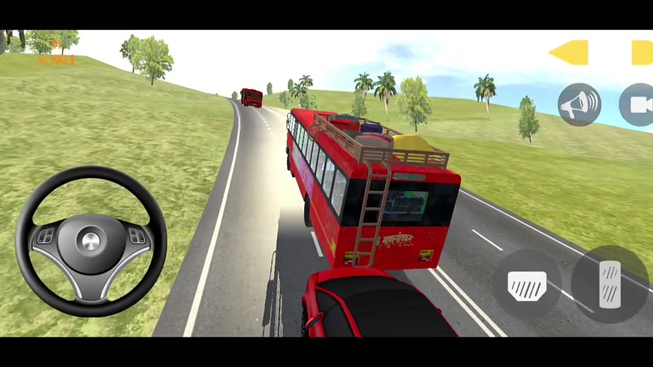 DANGEROUS Indian Sleeper Red Bus Driving! 😱 ULTIMATE Mountain Hill CRASH & Accident 🚌 (Bus vs Car)