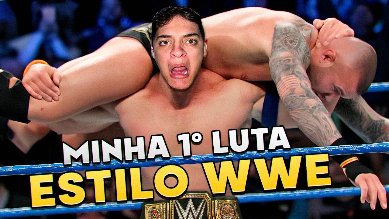 MINHA PRIMEIRA LUTA WWE