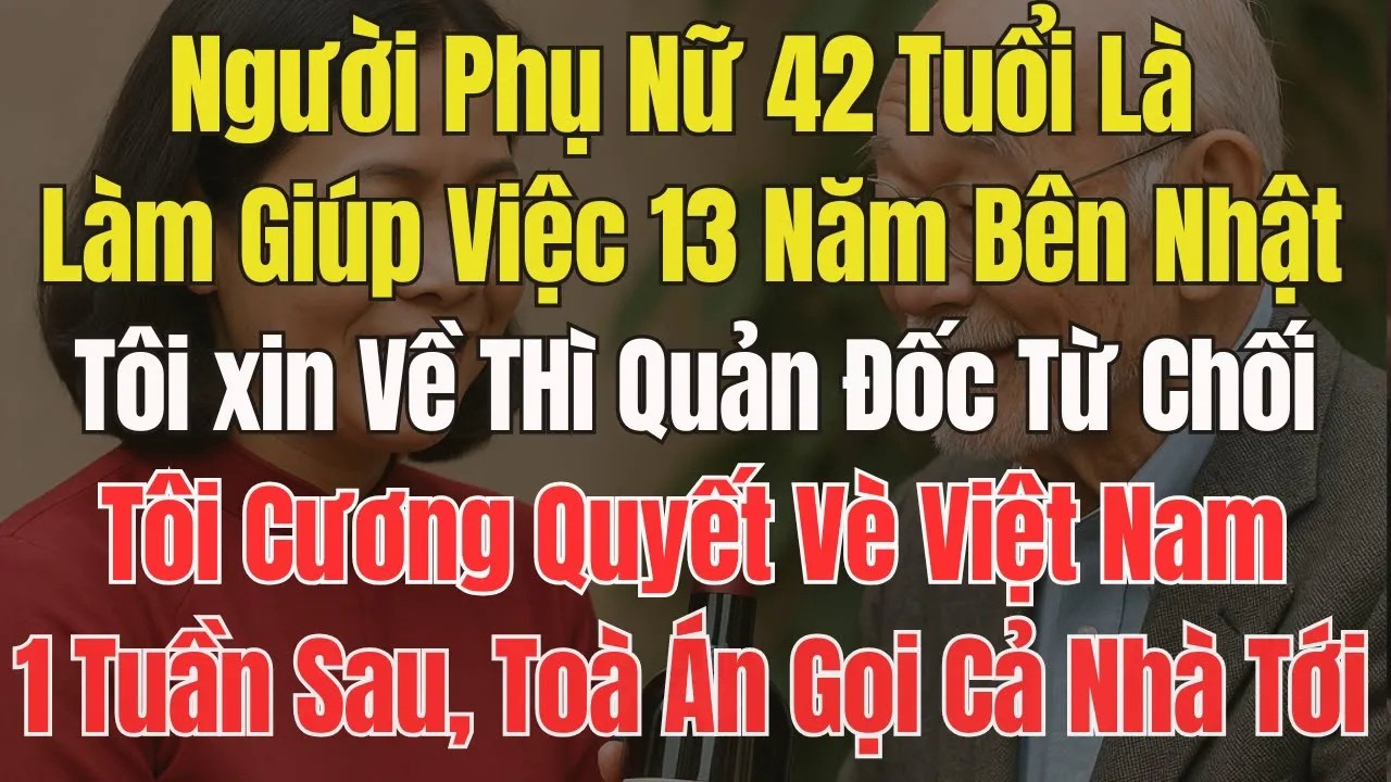 Người Phụ Nữ 42 Tuổi,Làm Giúp Việc 13 Năm Cho Đại Gia Nhật Bản, Ngày Về Nước Mở Hộp Quà. Bà Bật ngửa