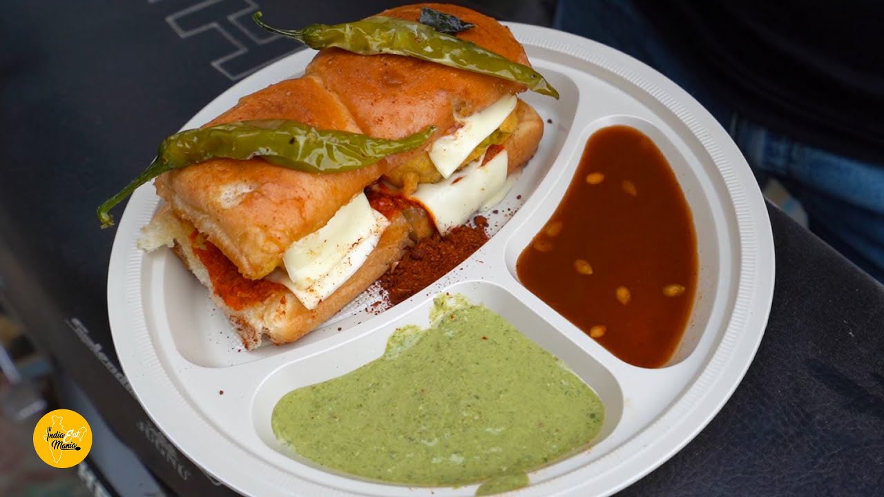 Bombay Style Special Cheese Vada Pav Rs. 94/- Only l Finger Lickers l Dwarka Street Food