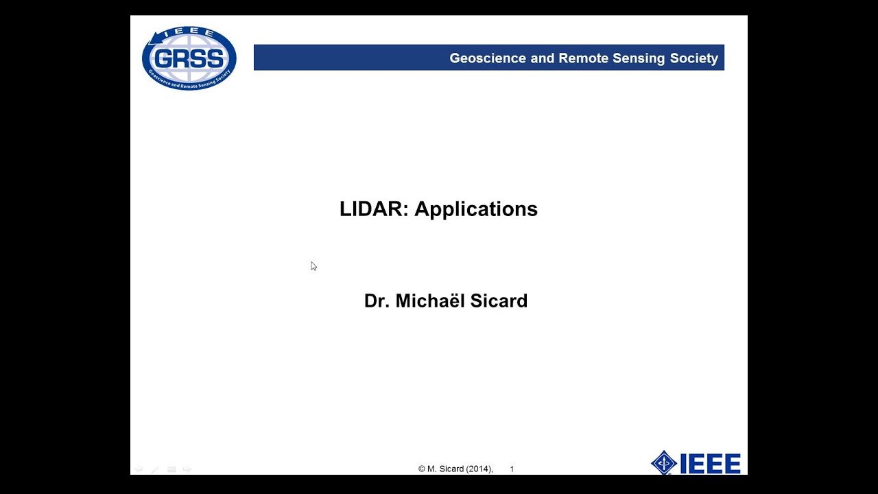10. LIDAR: Applications