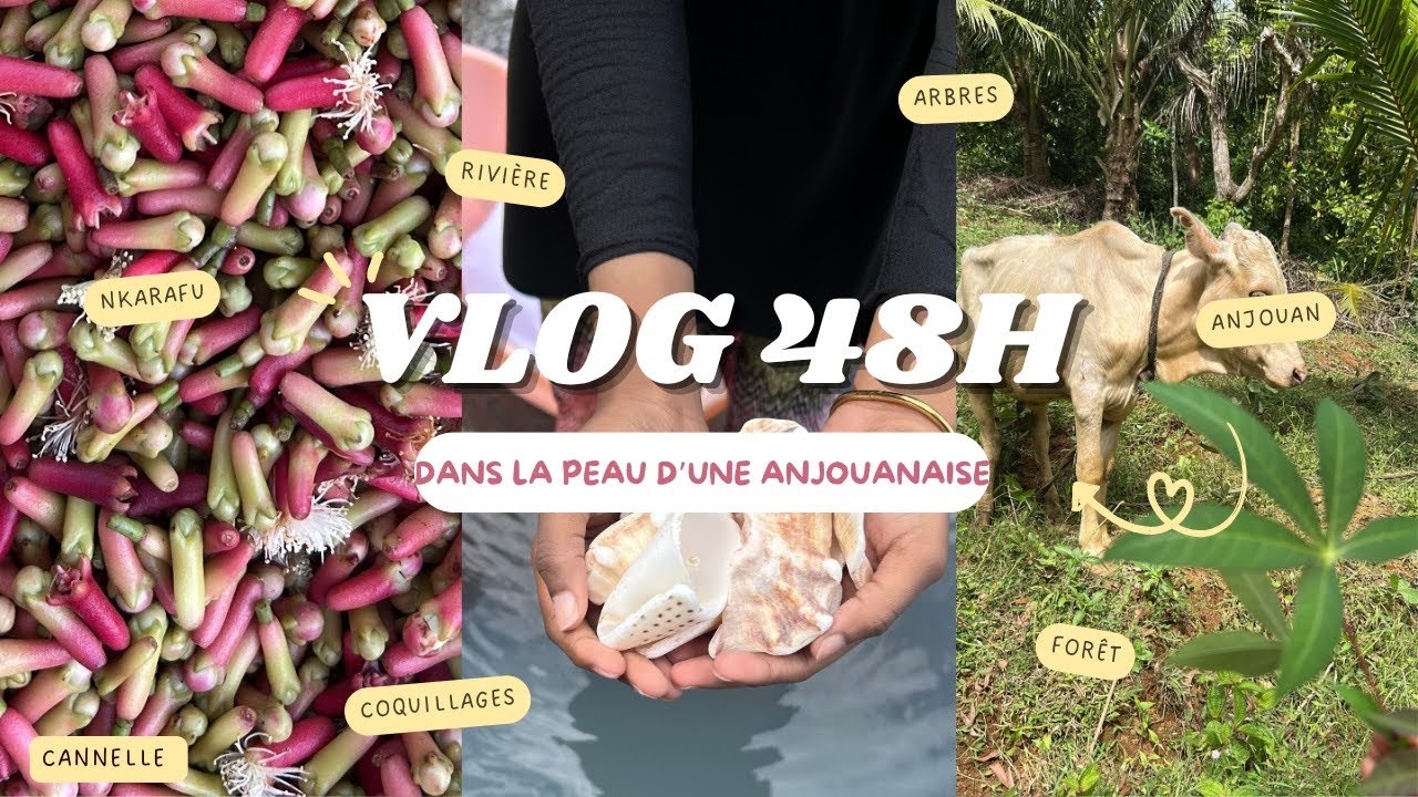 VLOG 48H DANS LA PEAU D'UNE ANJOUANAISE 🇰🇲🌳 | Cannelle