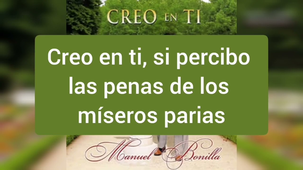 Creo En Ti - Manuel Bonilla - Pista
