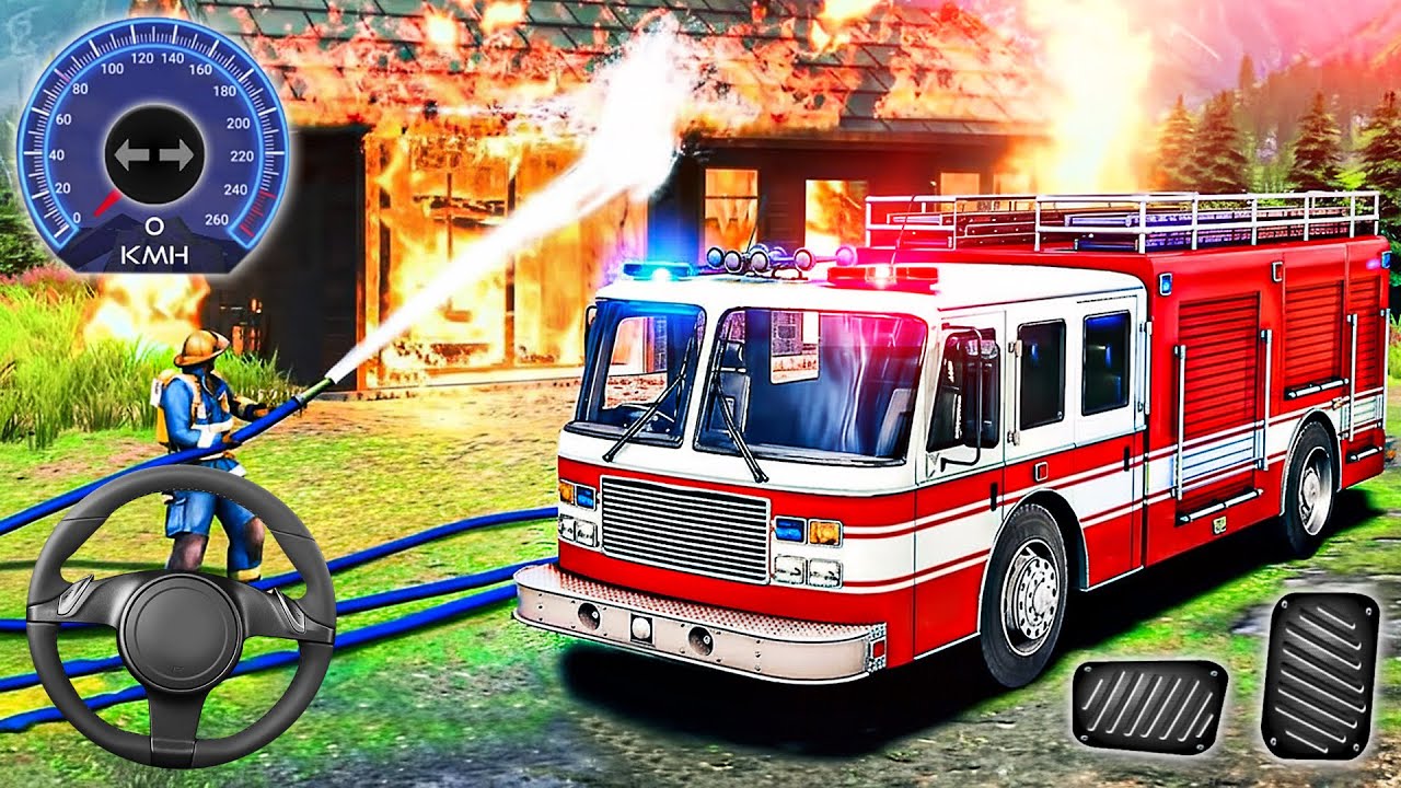 Firefighter: Fire Truck Simulator 3D - New Fireman's Daily Job - Android GamePlay
