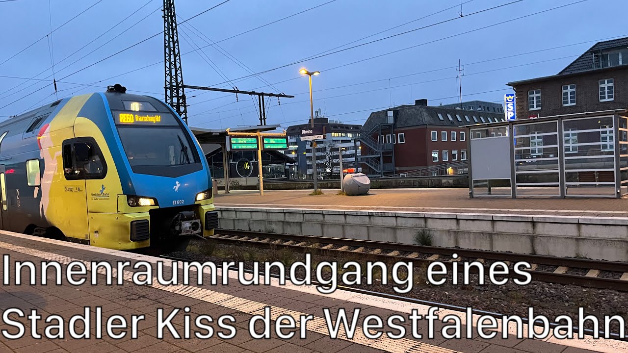 Der Innenraumrundgang eines Stadler KISS von der Westfalenbahn