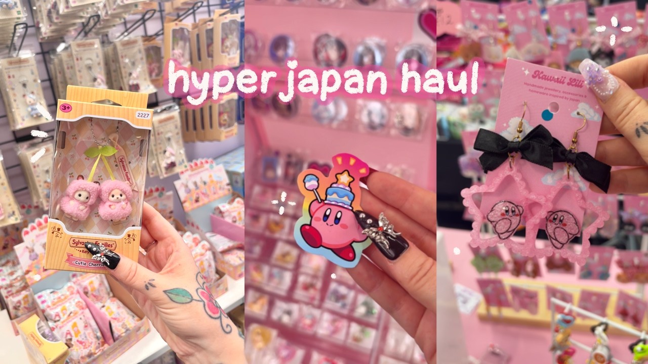 hyper japan convention haul 🎀｡°✩ kirby, kawaii fashion, lads | & unhinged love and deepspace chat 𐙚