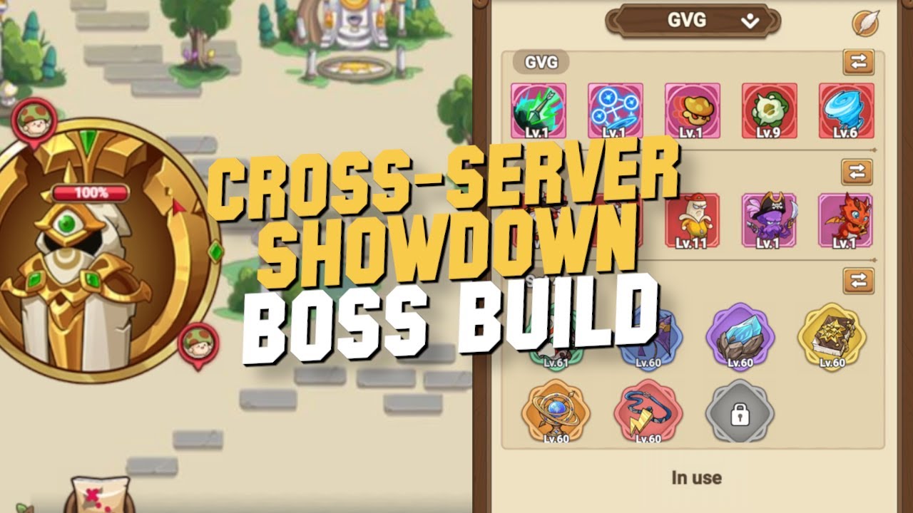 Cross-Server Showdown high DMG Boss Archer Build in Legend of Mushroom