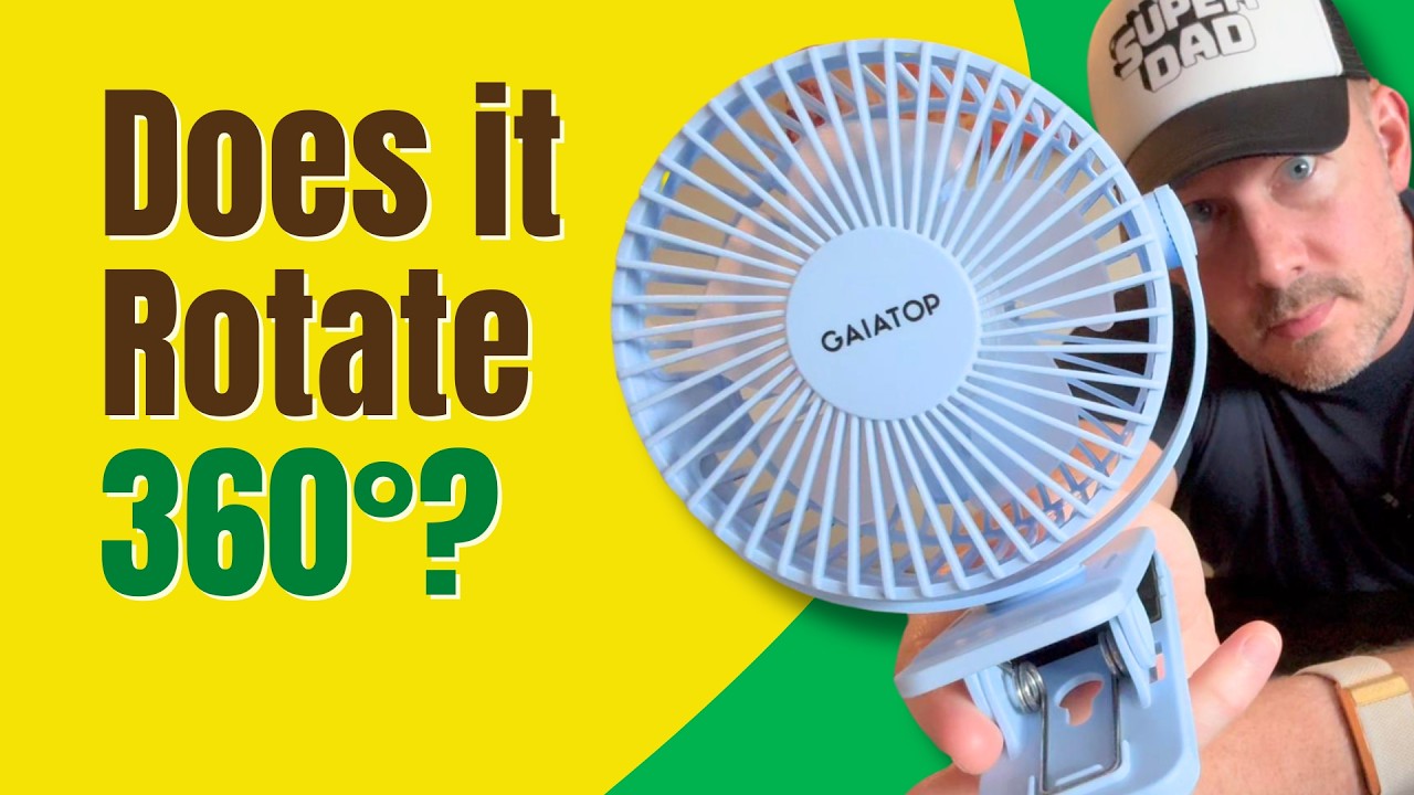 Gaiatop Portable Clip on Fan rechargeable battery review
