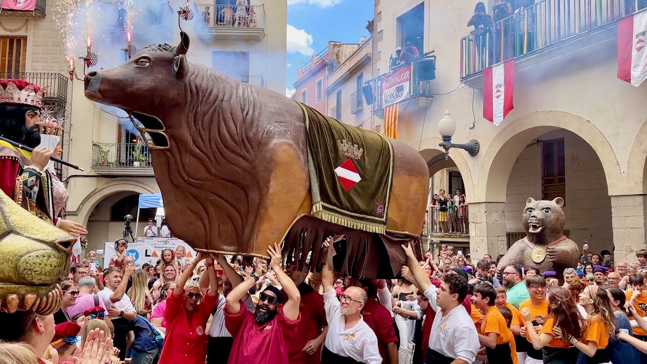 Diada de SANT JOAN - Sortida d’Ofici i Balladetes de lluïment imatgeria Seguici Cerimonial de Valls