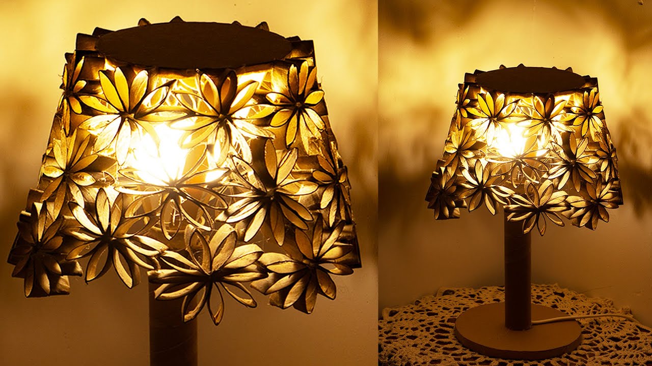 DIY Night Lamp Easy Using Toilet Paper Rolls | Lampshade DIY Ideas Recycling | Best Out of Waste
