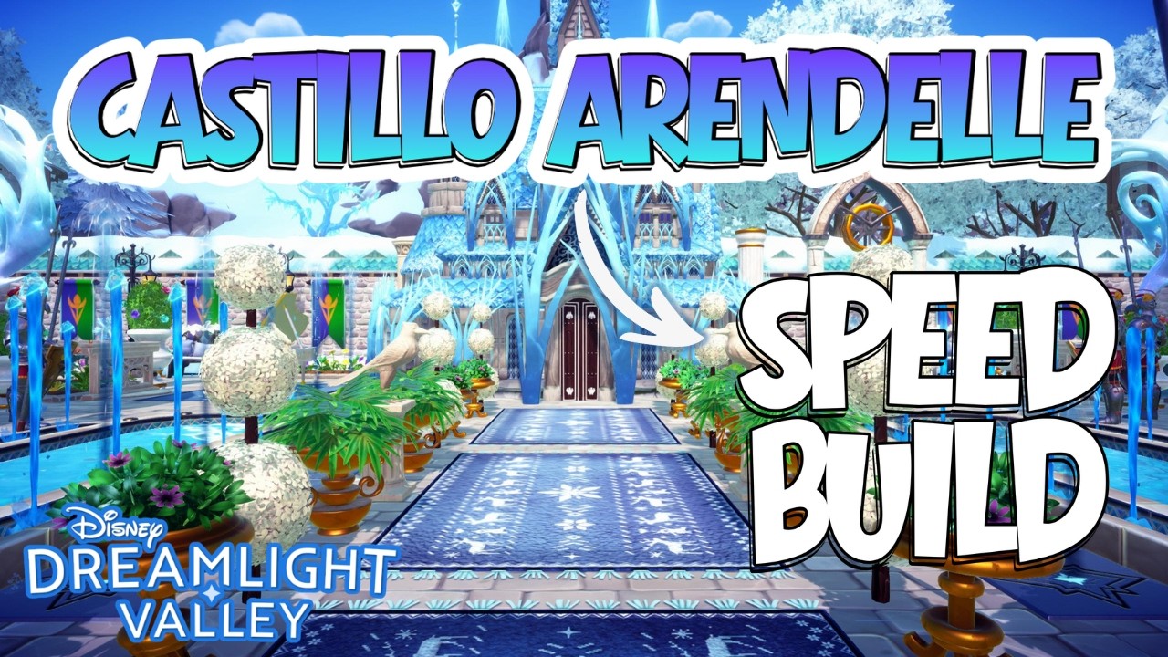 ❄️CASTILLO ARENDELLE❄️ Decoración Speed Build en Disney Dreamlight Valley 🏰✨Frozen