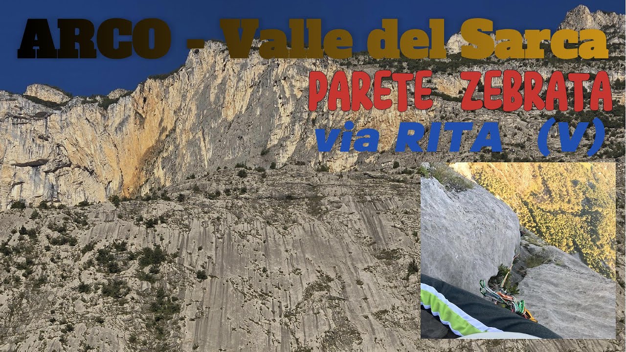 ARCO | Valle del Sarca | Wspinaczka | Parete Zebrata | via RITA V