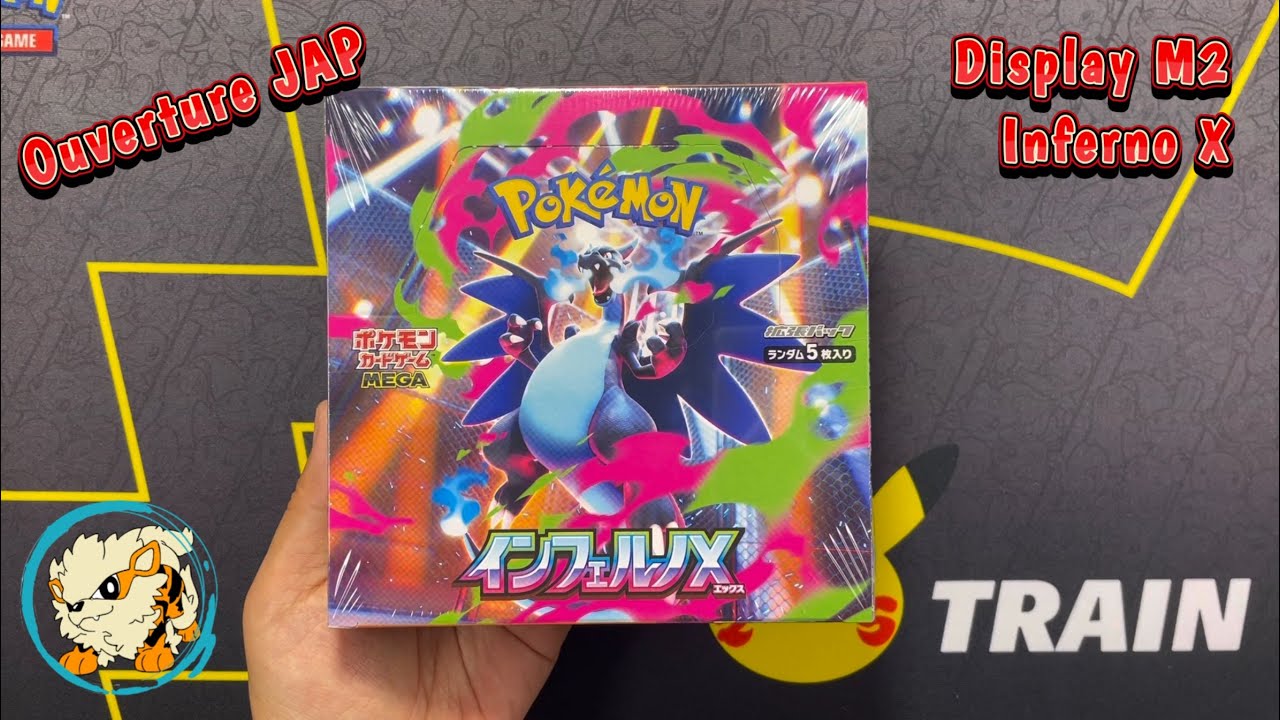 JCC Pokémon - Ouverture JAP - display M2 Inferno X avec méga dracaufeu