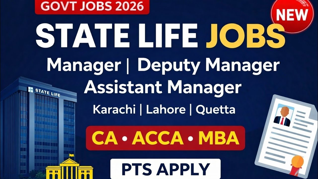 State Life Insurance Jobs 2026 | Manager, Deputy Manager & Assistant Manager | PTS Apply