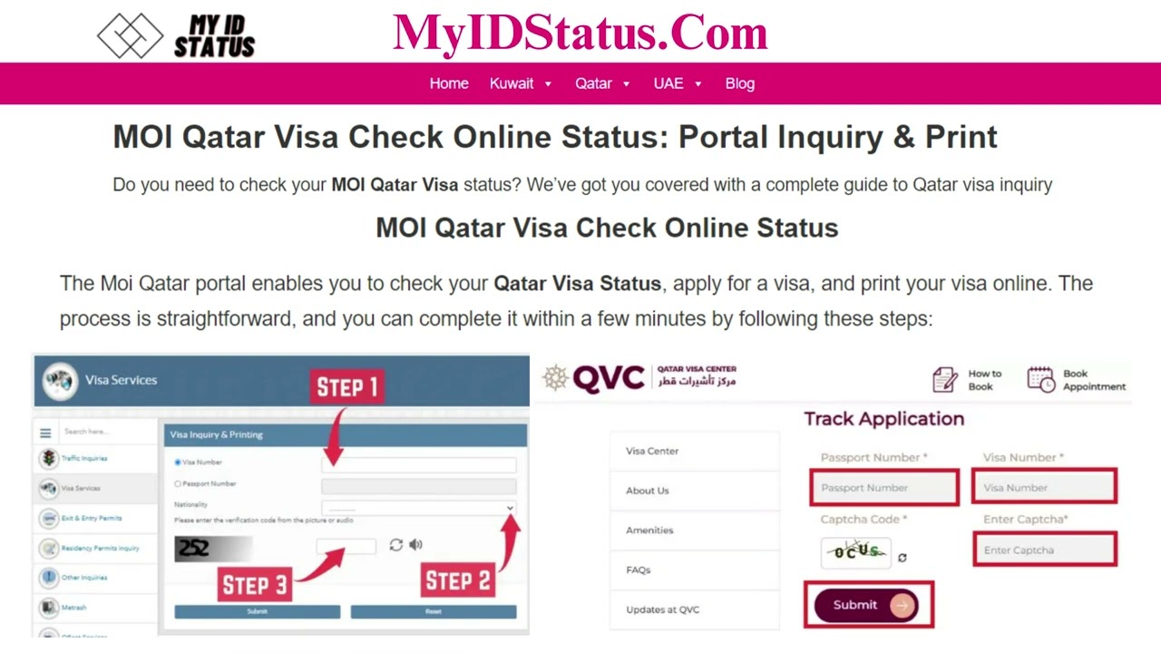 MOI Qatar Visa Check Online Status: Portal Inquiry & Print