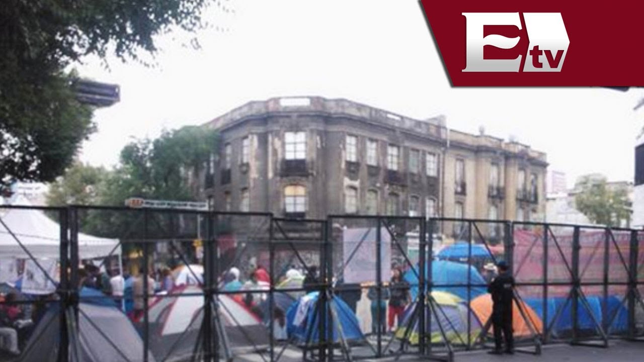 Descontar&aacute; Edomex a maestros que acamparon fuera de Segob   / Exc&eacute;lsior Informa