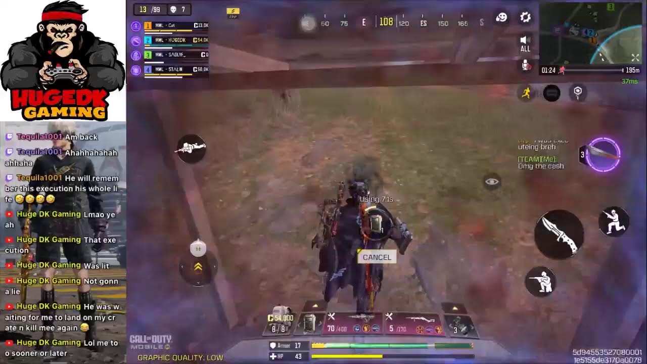 COD Mobile LIVE | Let the Game Speak | Smart 2-Finger Play | HugeDKGaming