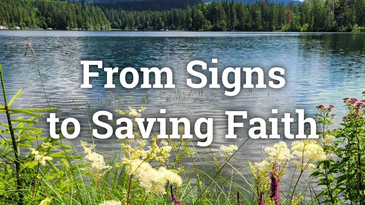 From Signs to Saving Faith - Paul Aspinall