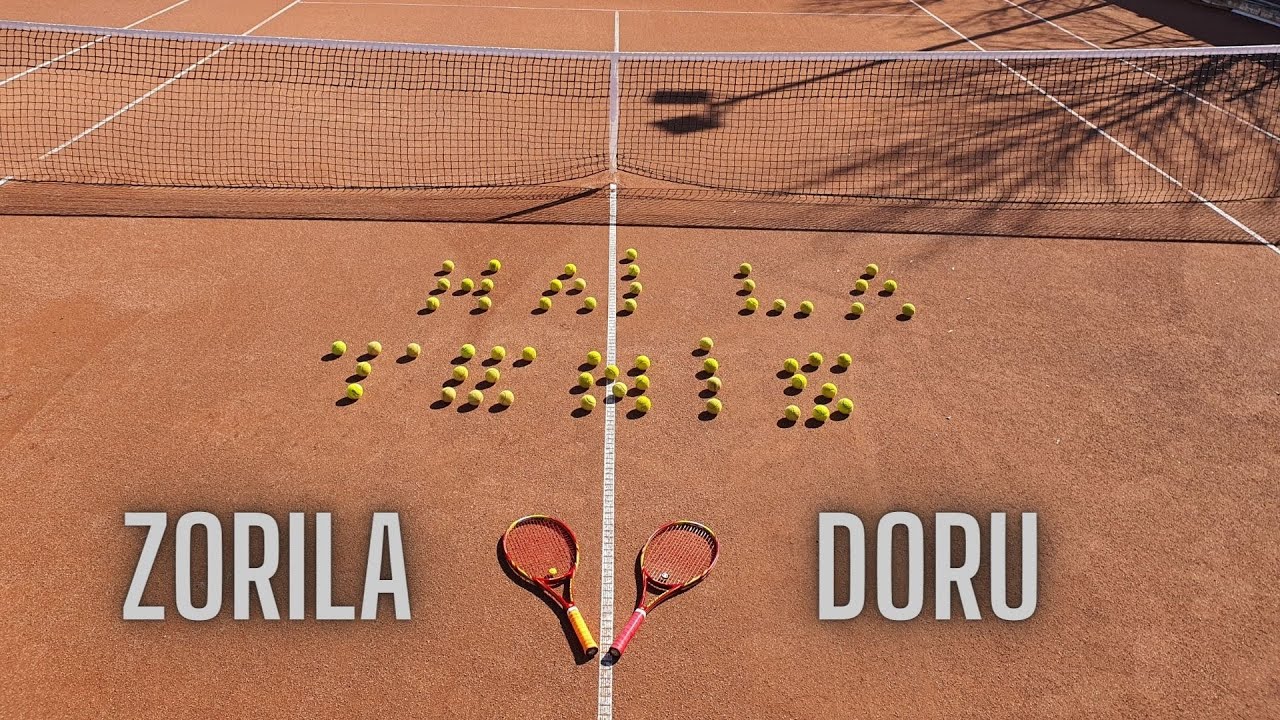 Antrenament de tenis cu Zorilă Doru.  Prima lecție în tenisul de camp
