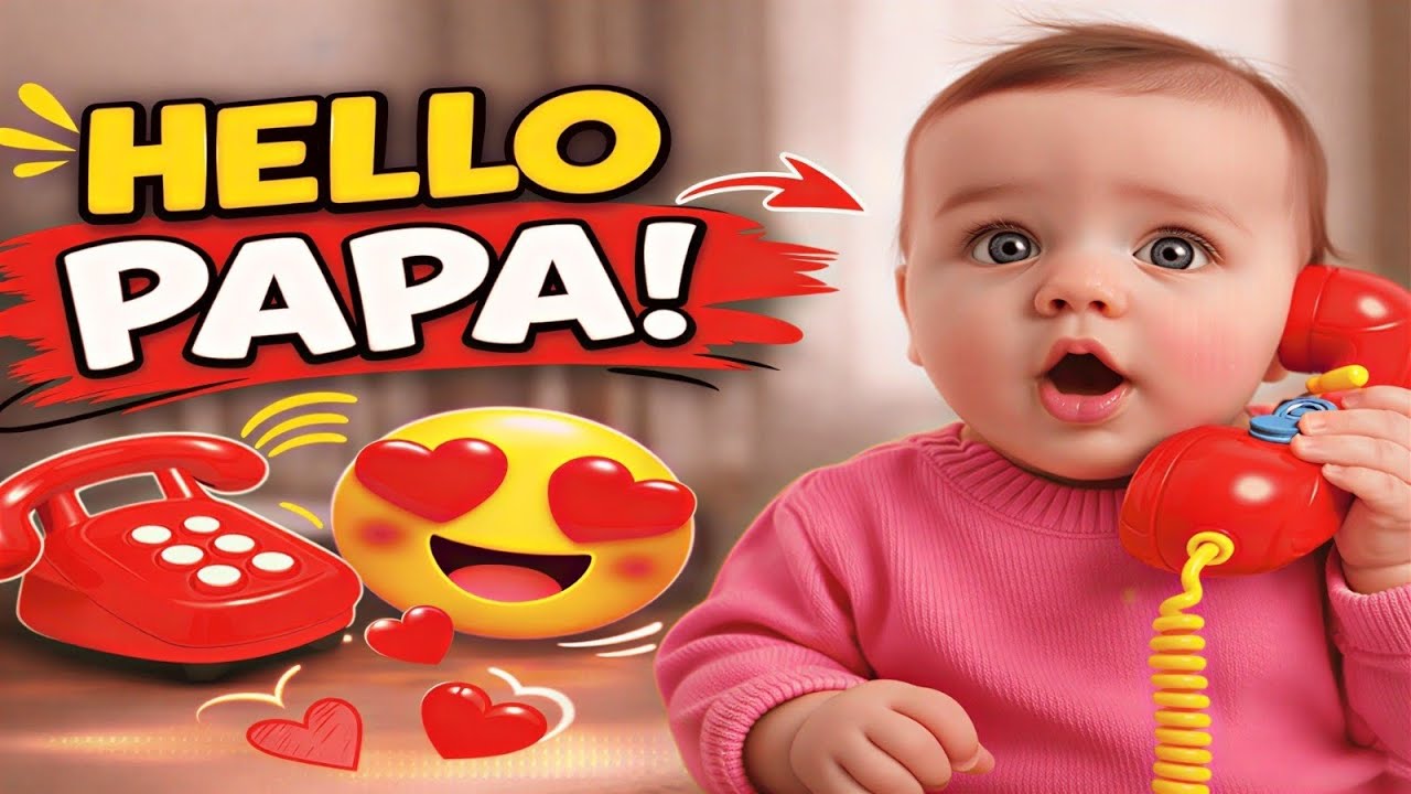 Cute Baby Laughing & Talking for the First Time 😍 | Hello Papa Hello Mama | Sweet Baby Smiles