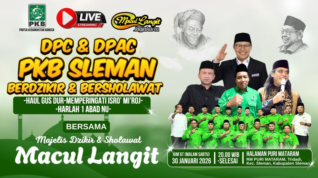 LIVE🛑 PKB BERSHOLAWAT BERSAMA: GUS YUSUF  - GUS HAFIDH MAKARIM - HADROH MACULLANGIT