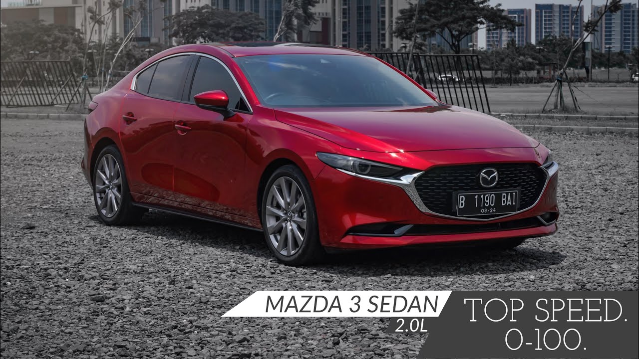 Mazda 3 Sedan 2.0 TOP SPEED, ACCELERATION (0 - 198 Km/h)