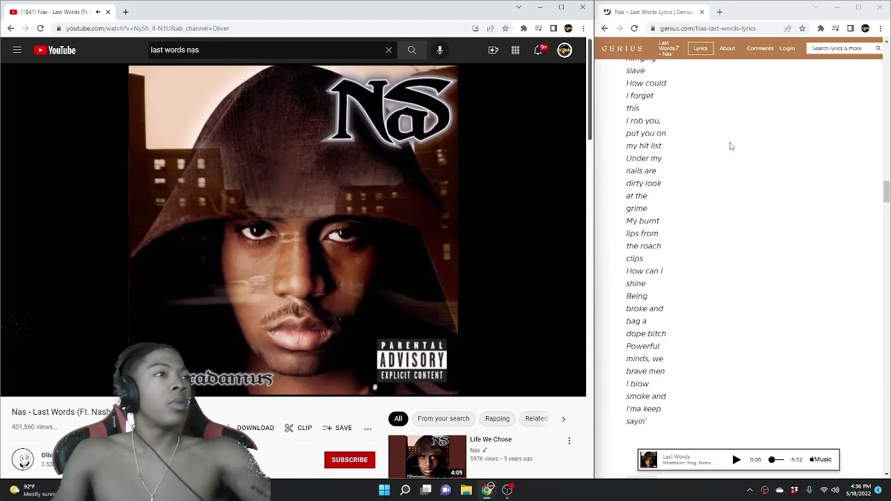 Nas - Last Words ft. Nashawn Reaction!