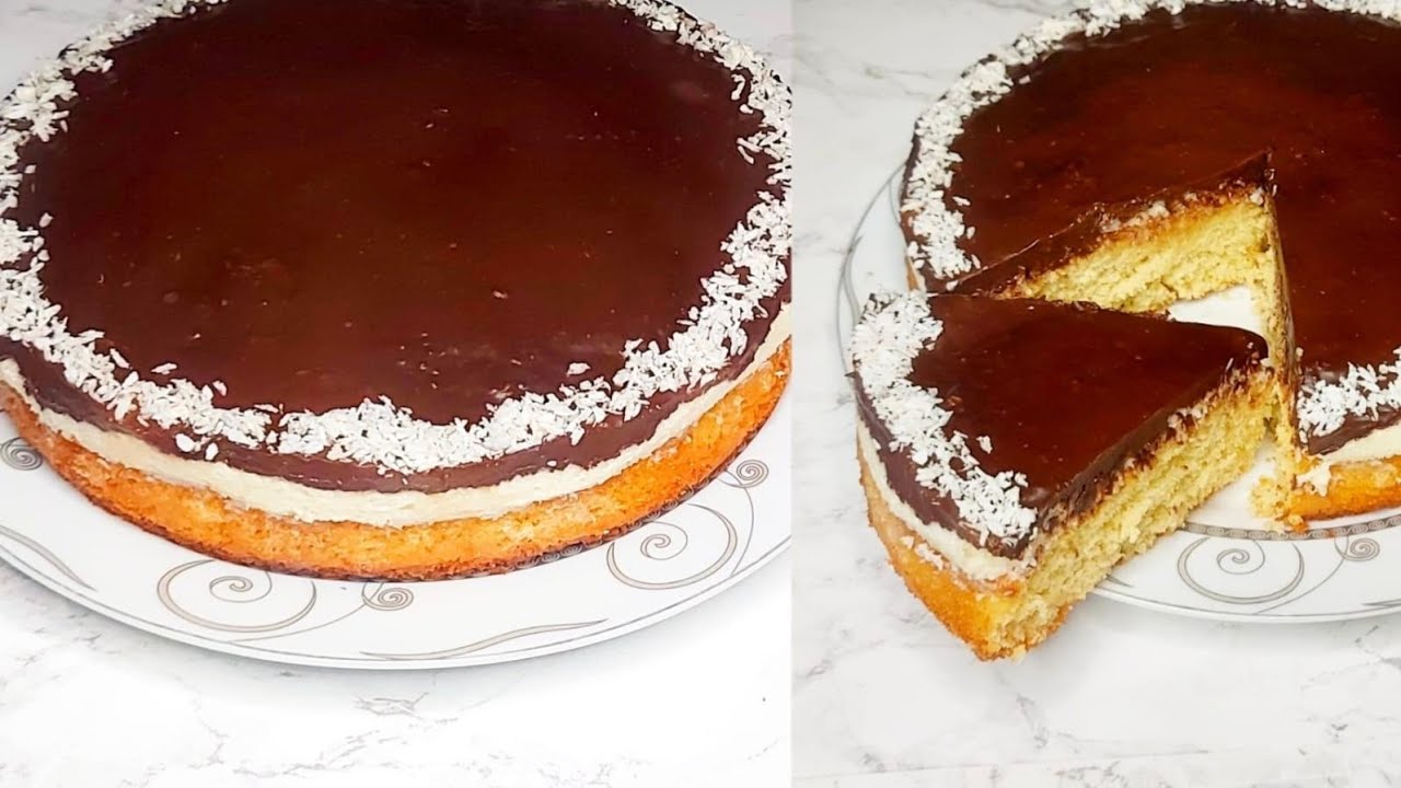 Домашний торт «Баунти» – легкий, вкусный и тающий во рту!