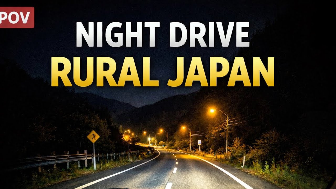 POV: Night Drive in Rural Japan | Nagano Countryside to Gifu (4K No Talking)