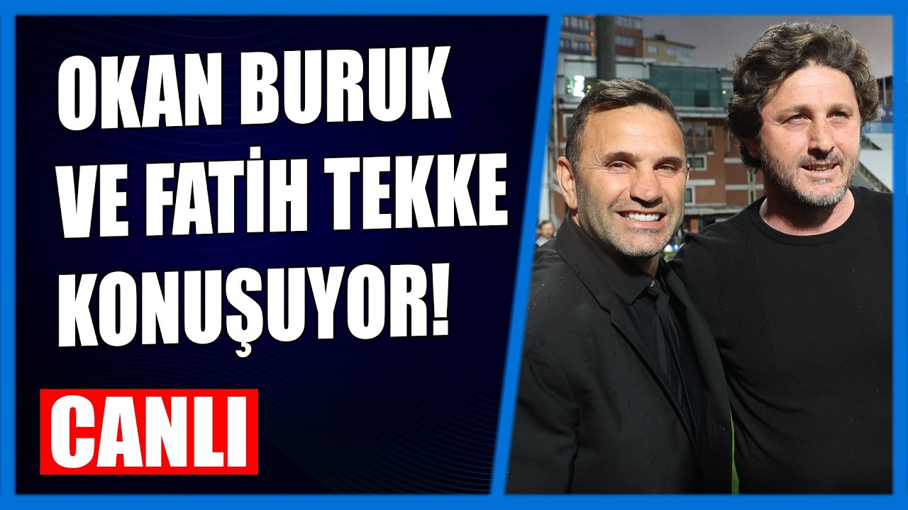 CANLI | Trabzonspor lider Galatasaray'ı devirdi! Okan Buruk ve Fatih Tekke konuşuyor.