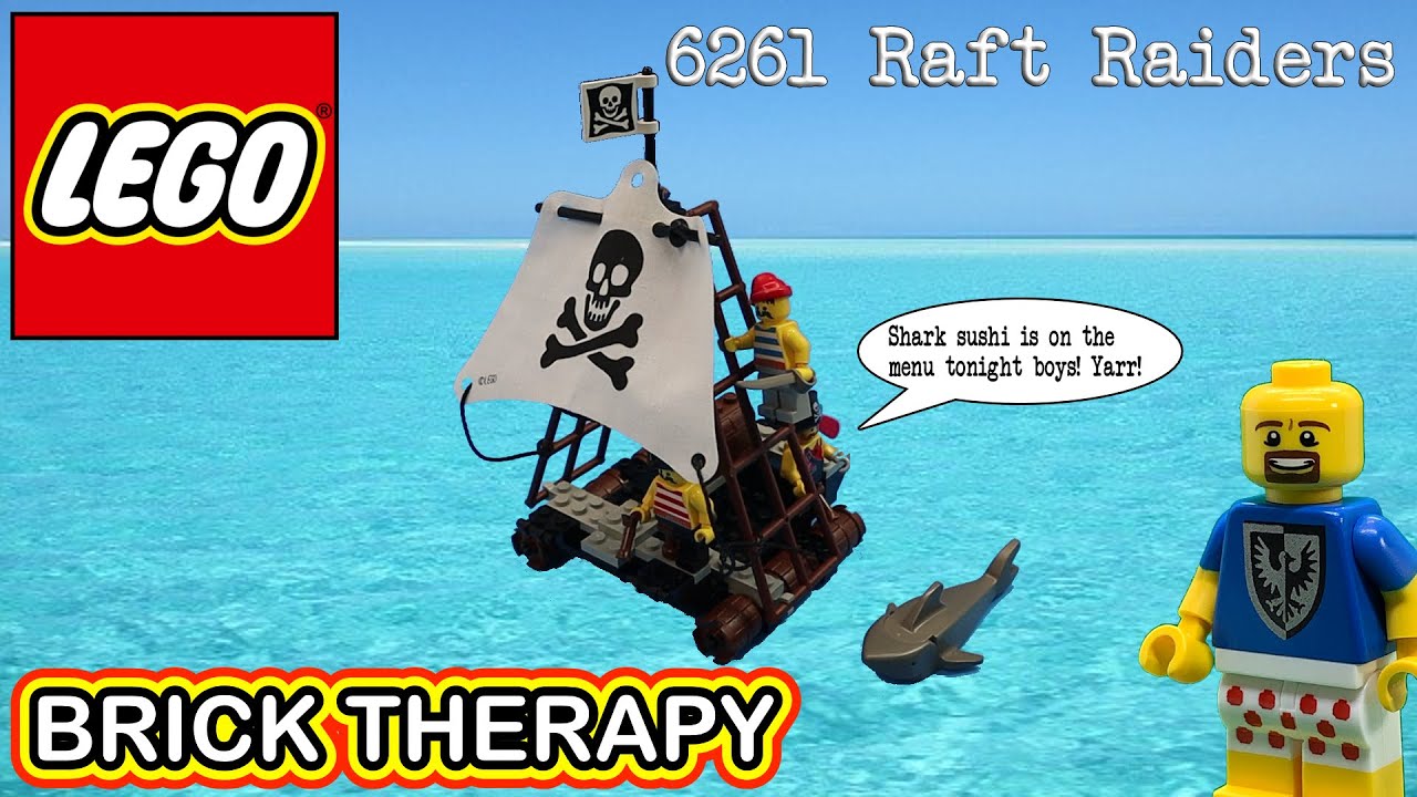 Vintage LEGO Pirates set 6261 Raft Raiders Build and Review.