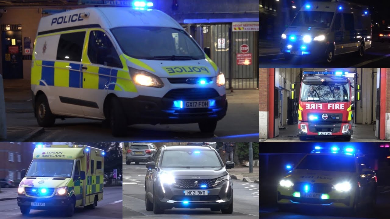 [COMPILATION] Police, Fire & Ambulance Vehicles responding on the approach to Christmas