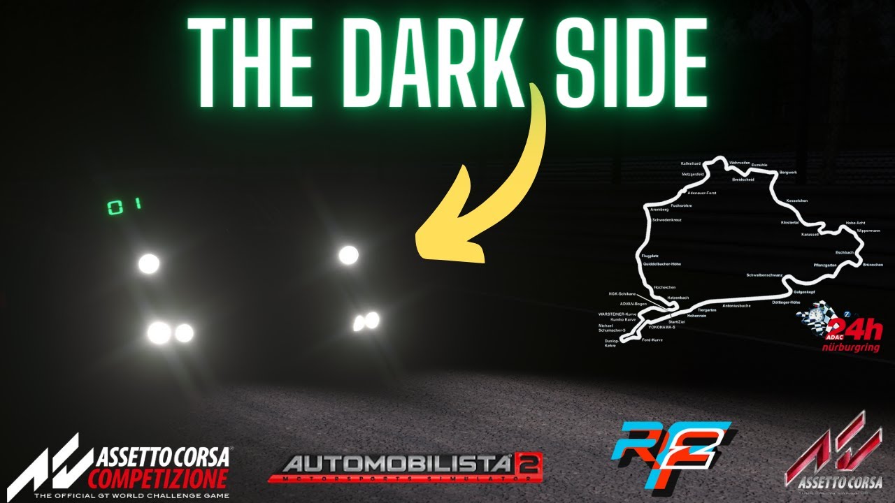 HIT THE LIGHTS!! Nordschleife Nightime Shootout - Who Does It Best?? AC | ACC | RF2 | AMS2