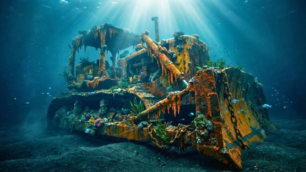 ASMR Restoration — Impossible Restoration 100-Year Sunken Bulldozer Ocean Floor to Factory New